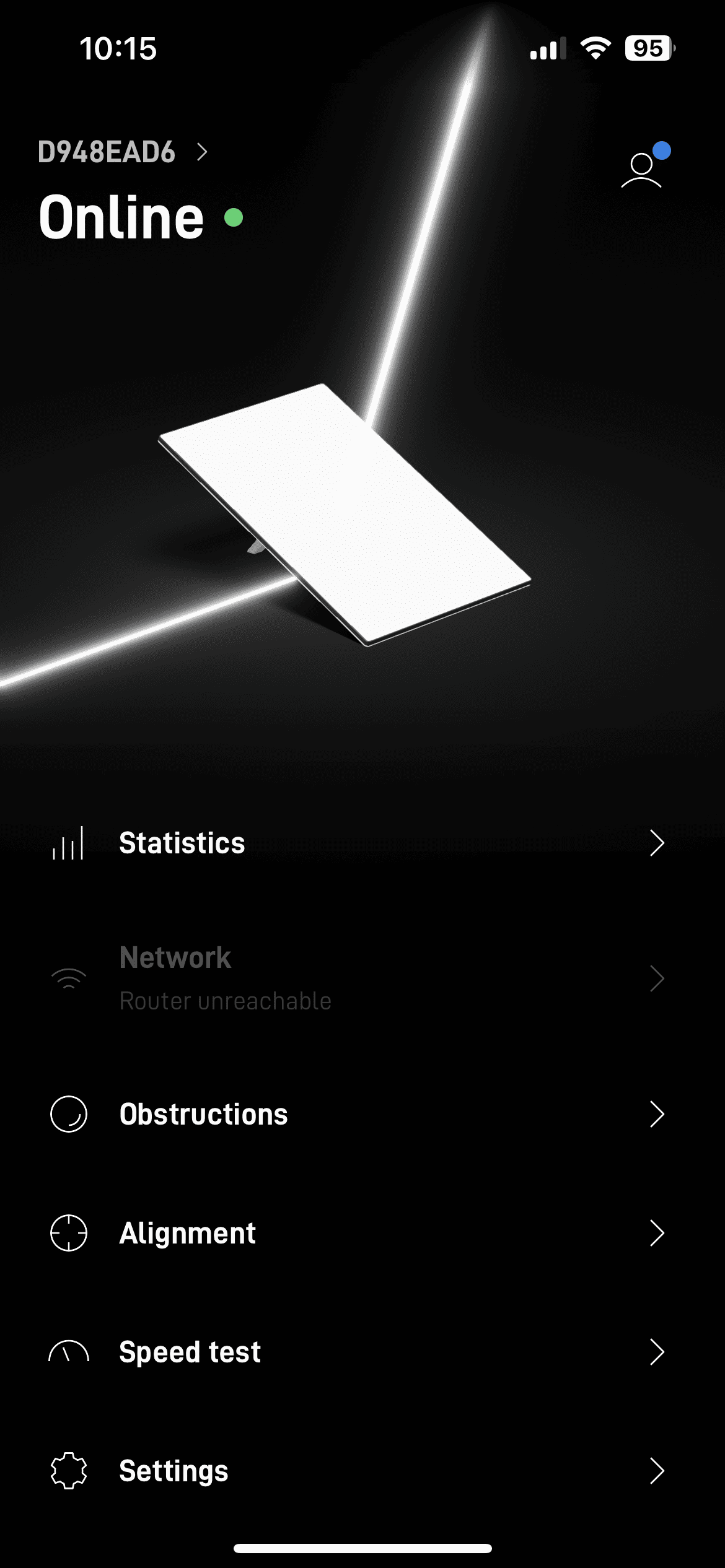 Starlink connected
