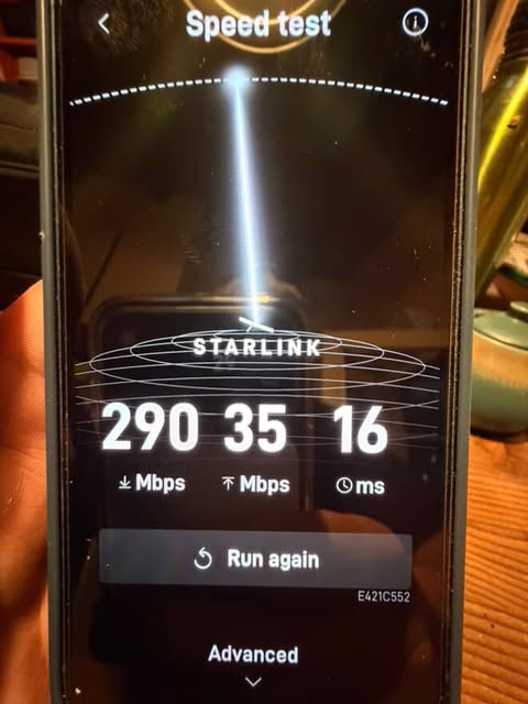 Starlink Speed test Rio Linda CA