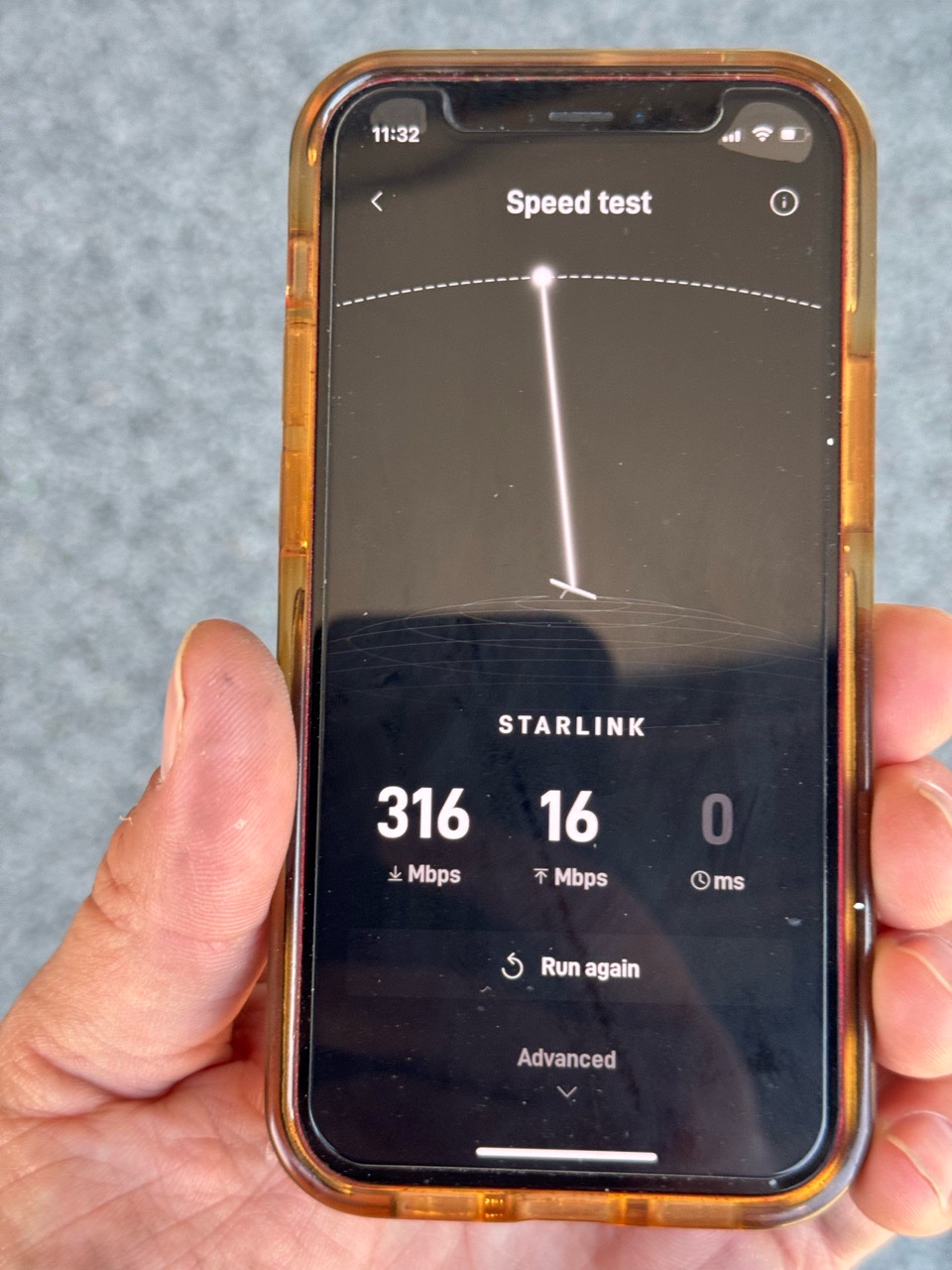 Starlink Speed test Fayetteville AR