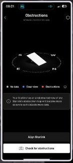 Starlink Obstructions test Warrenville IL
