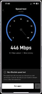 Starlink speed test Warrenville IL