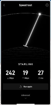 Starlink speed test Princess Anne MD