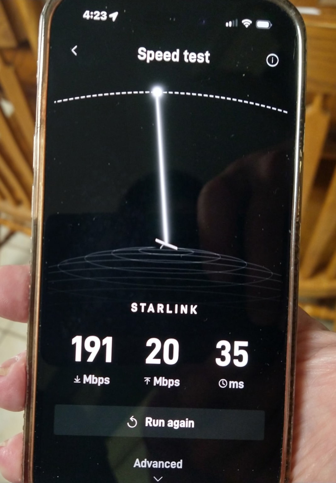 Starlink speed test Abita Springs LA