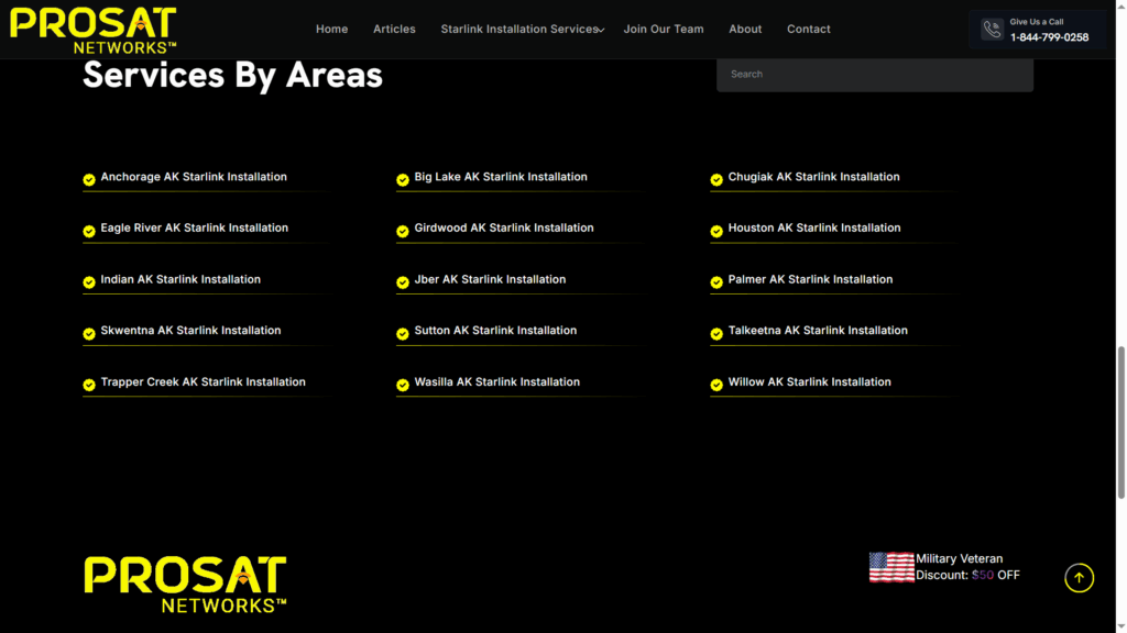 Service Coverage in Alaska