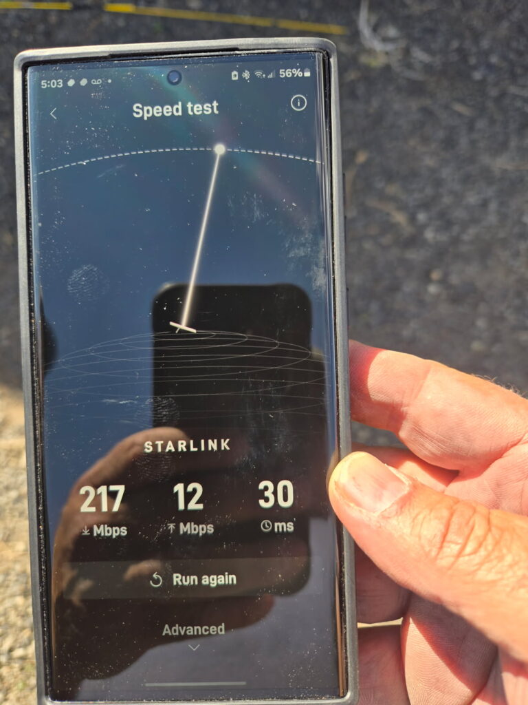 Starlink speed test Kingman AZ