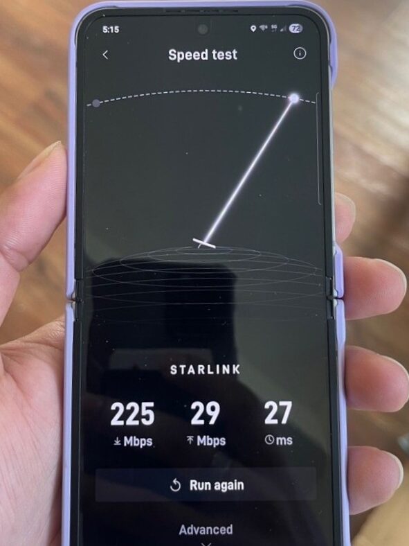 Starlink speed test in Gaithersburg MD