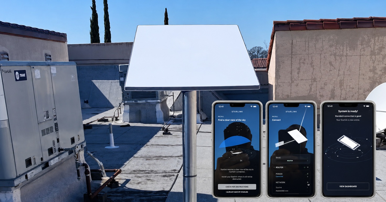 Roseville CA Starlink Installation 