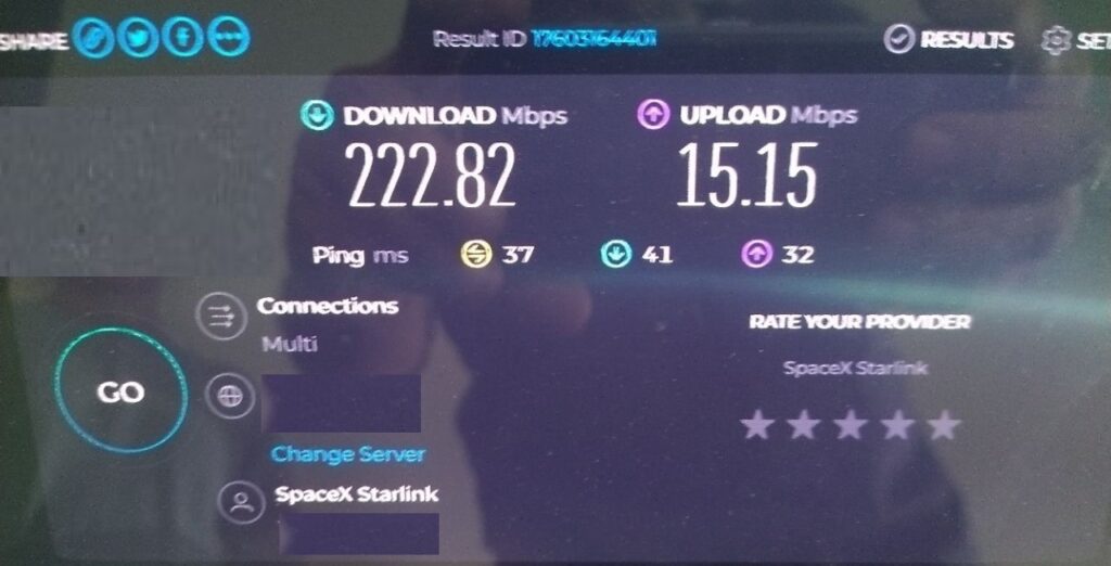 Starlink speed test Baker FL