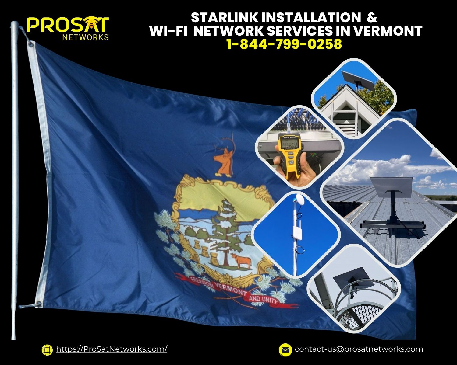 Starlink installation Vermont