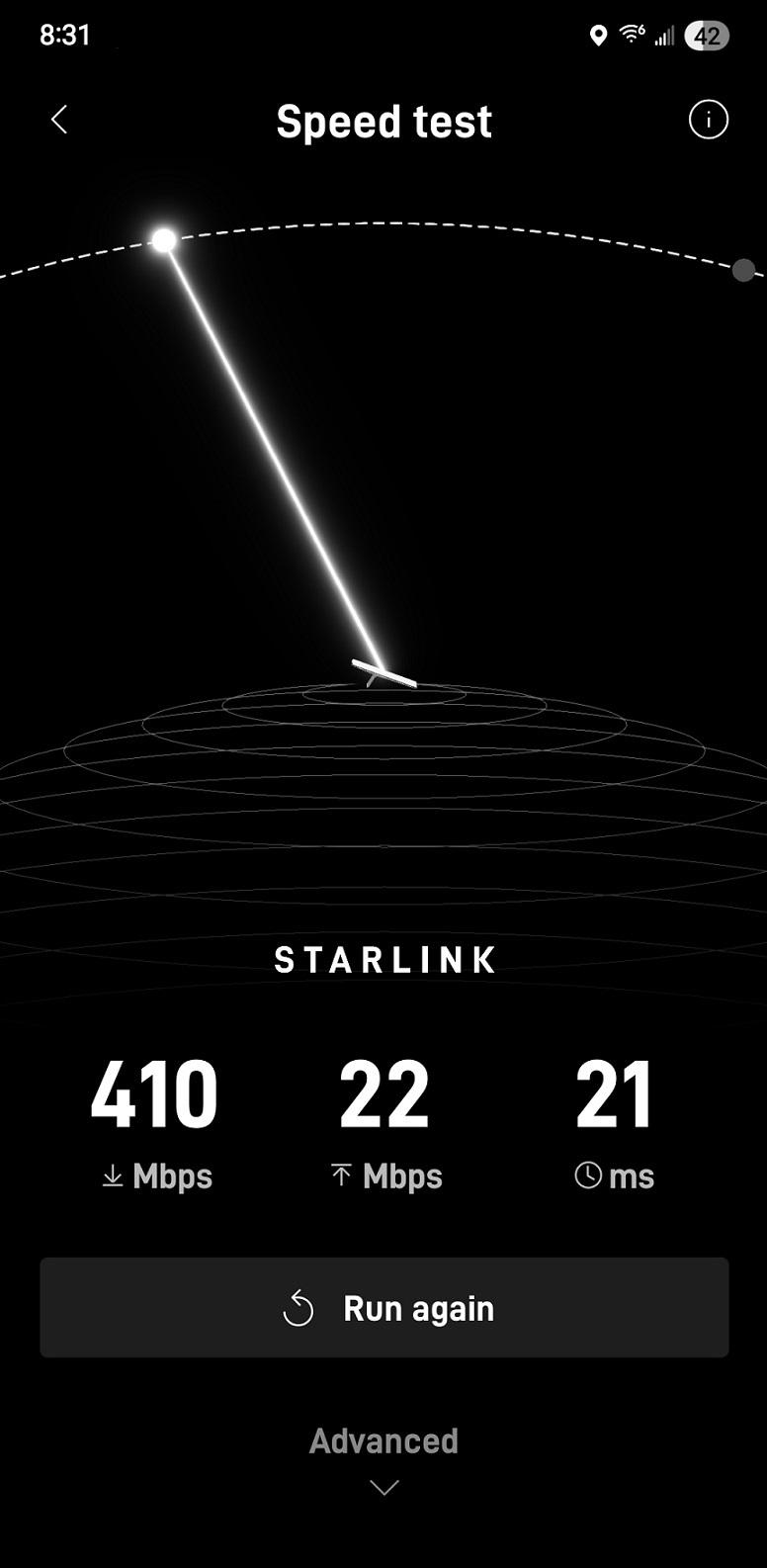 Starlink speed test Tomball TX
