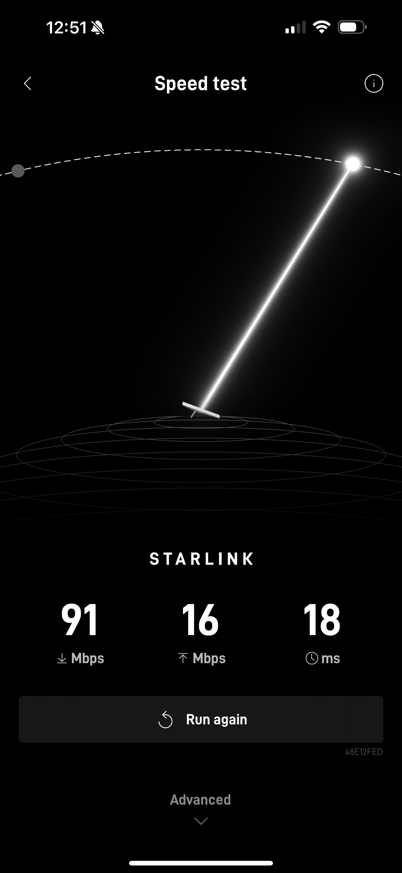 Starlink speed test 1 Dalton GA