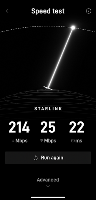 Starlink speed test Buena Vista CO
