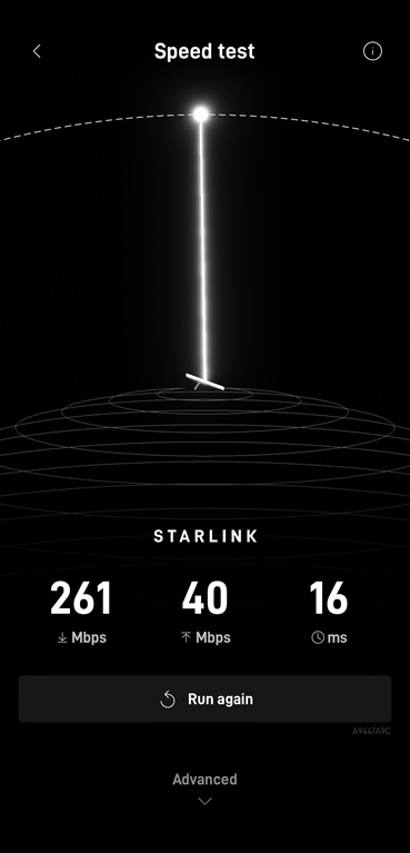 Starlink speed test Ocala FL