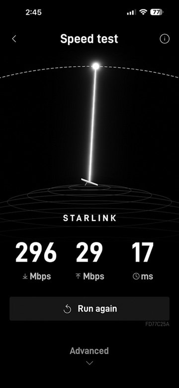Starlink speed test Pojoaque NM