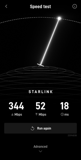 Starlink speed test Shelbyville KY