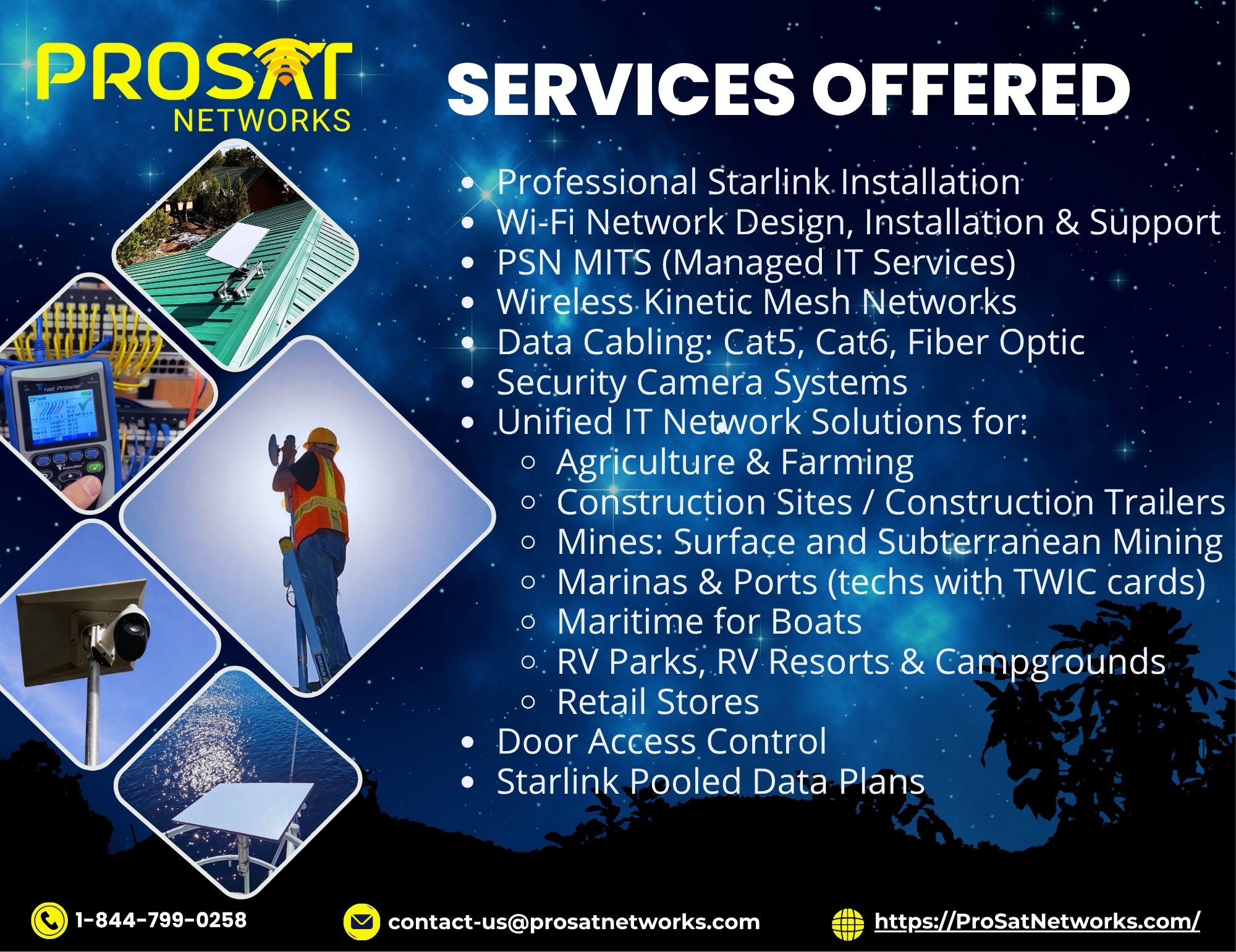 ProSat Networks Professional Starlink Installers near Queens Creek AZ