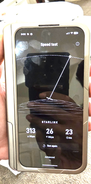 Starlink speed test Odessa TX